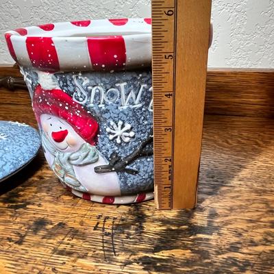 Lot 407 Cookie Jar Snowman