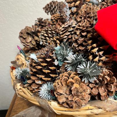 Lot 415 Pinecones in basket