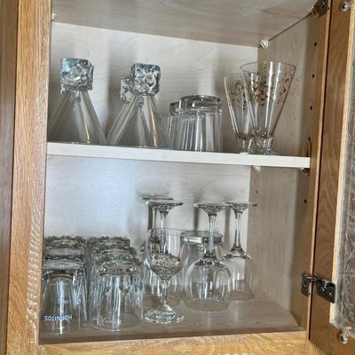 Lot 431 Crystal bar ware