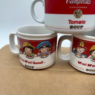 Vintage Campbell’s Soup Mug Set (8) – “M’m! M’m! Good!” & Tomato Soup