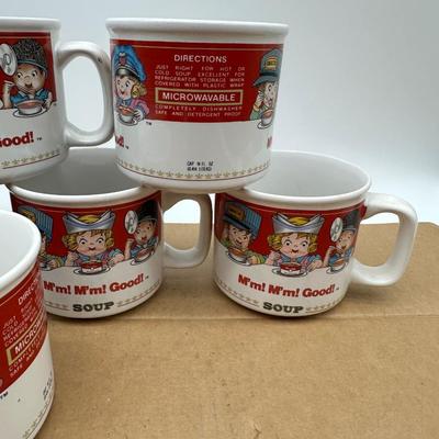 Vintage Campbell’s Soup Mug Set (8) – “M’m! M’m! Good!” & Tomato Soup