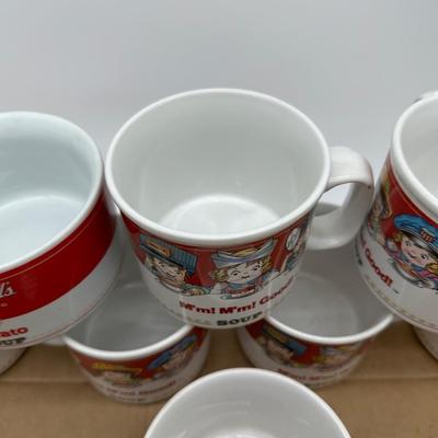 Vintage Campbell’s Soup Mug Set (8) – “M’m! M’m! Good!” & Tomato Soup