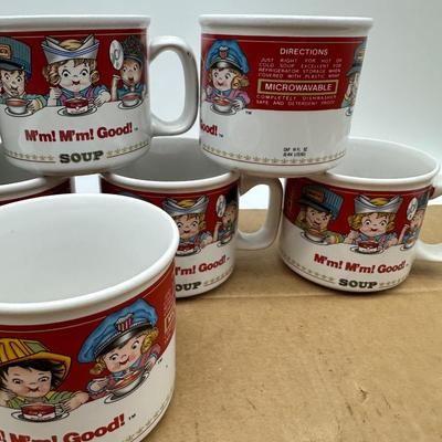Vintage Campbell’s Soup Mug Set (8) – “M’m! M’m! Good!” & Tomato Soup