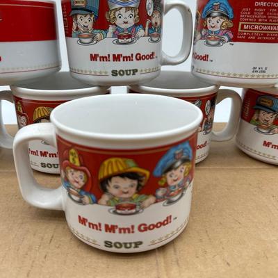Vintage Campbell’s Soup Mug Set (8) – “M’m! M’m! Good!” & Tomato Soup
