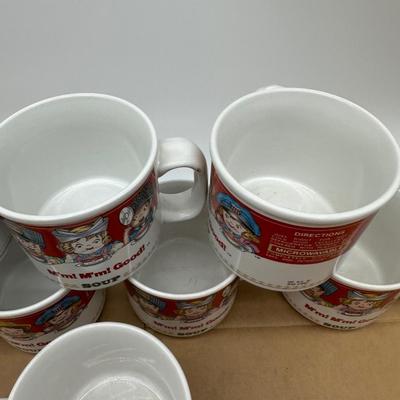 Vintage Campbell’s Soup Mug Set (8) – “M’m! M’m! Good!” & Tomato Soup