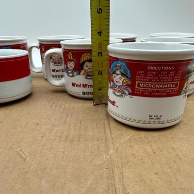 Vintage Campbell’s Soup Mug Set (8) – “M’m! M’m! Good!” & Tomato Soup