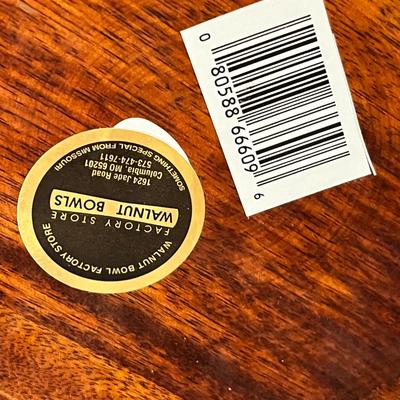 Lot 446 Wood bowl with foam apples