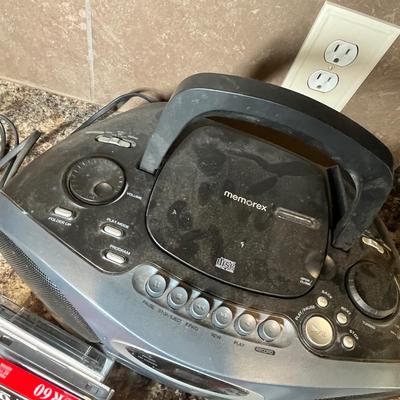 Lot 460 Boom box w/ cassettes