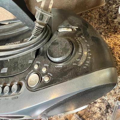 Lot 460 Boom box w/ cassettes