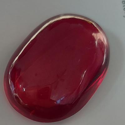 GIA CERTIFIED LAB GROWN RUBY 74.98 CT