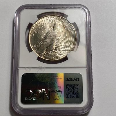 Sale Photo Thumbnail #325: Peace dollar hraded