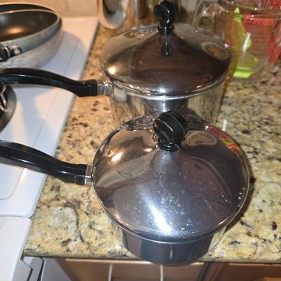Farberware stainless steel pots