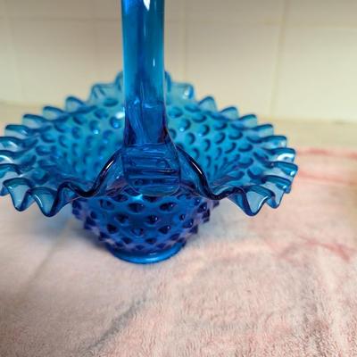 Three Glass Art Baskets