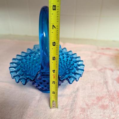 Three Glass Art Baskets