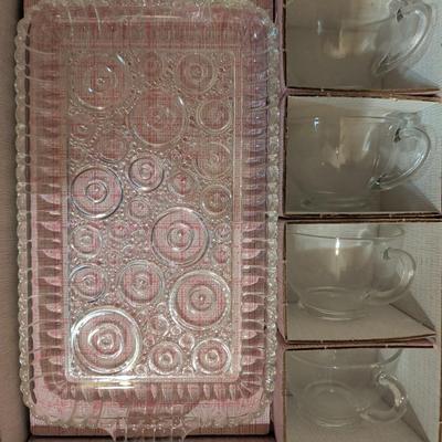 Anchor Glass Snack Set