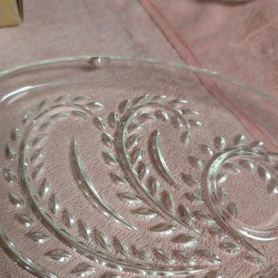 Two Federal Glass Snack Set