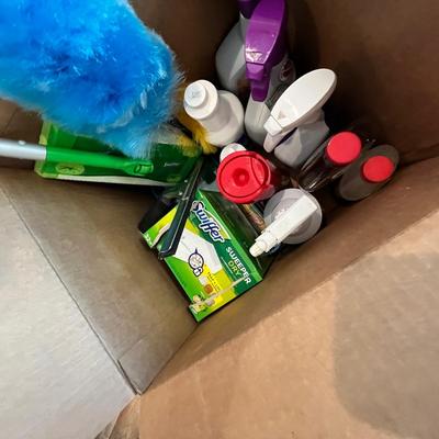 Lot 531 Big box of cleaning supplies