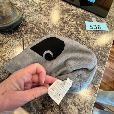 Lot 538 Carhardt Work boots & beanie