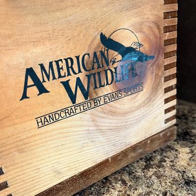 Lot 543 Wood crate w/ shoe repair