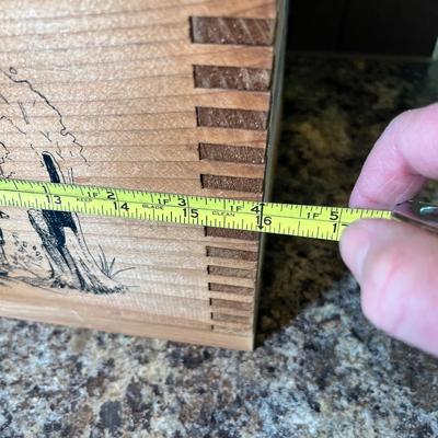 Lot 543 Wood crate w/ shoe repair