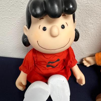 Sale Photo Thumbnail #51: Lot of Peanuts Items
Lucy
Charlie Brown
Snoopy
Misc Peanut character cardboard cutouts