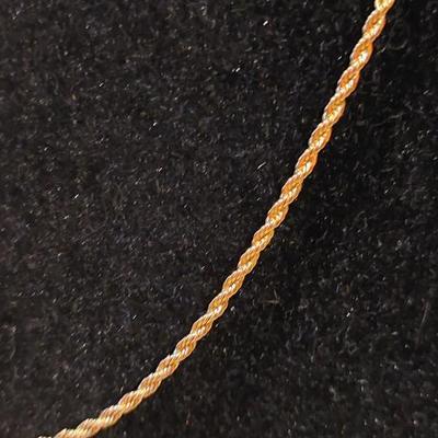 Gold plated steel chain