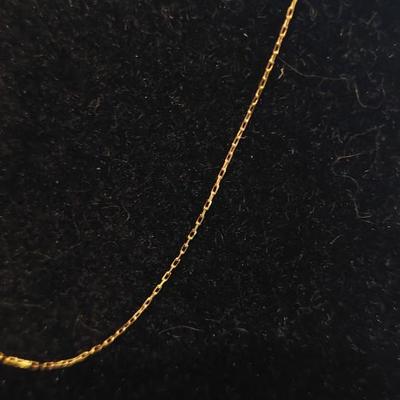 18kt Solid Gold Chain 18"