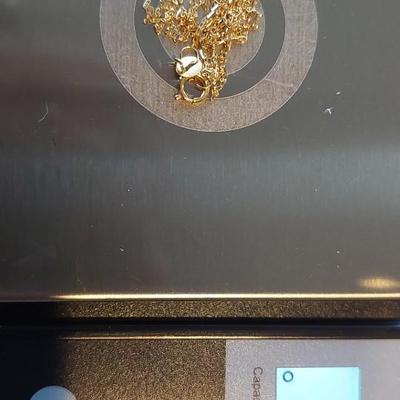 18kt Solid Gold Chain 18"