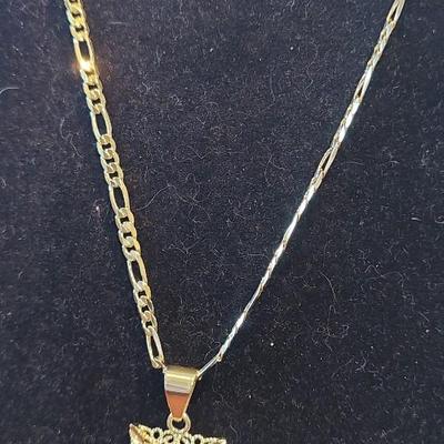 Initial P necklace 24"