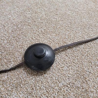 Sale Photo Thumbnail #459: If I were a table lamp and looking for the most attractive mate ever, this would be my choice. Leaded glass 58" tall with about a 10" base and 9" shade. Heavy and nice