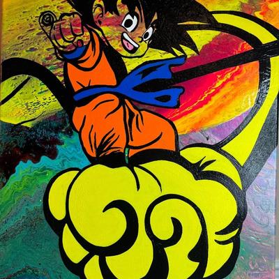 Original contemporary pop art painting by The Algerian Painter.”