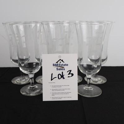 Monogramed Glasses - "E" (7)