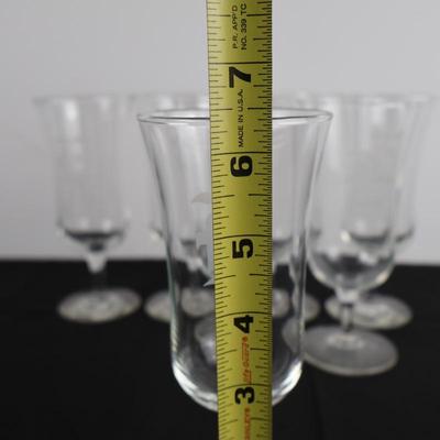Monogramed Glasses - "E" (7)