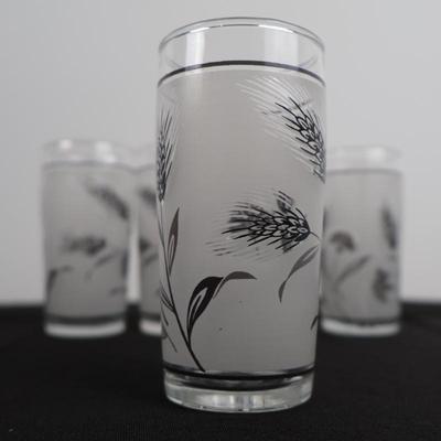 Libbey Silver Leaf/Wheat Glasses (5)