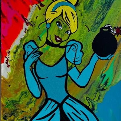 Original contemporary pop art painting by The Algerian Painter