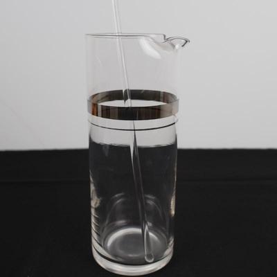 MCM Glass Martini Pitcher & Stirer