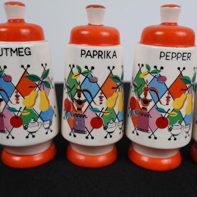 Vintage Spice Containers, Japan (6)