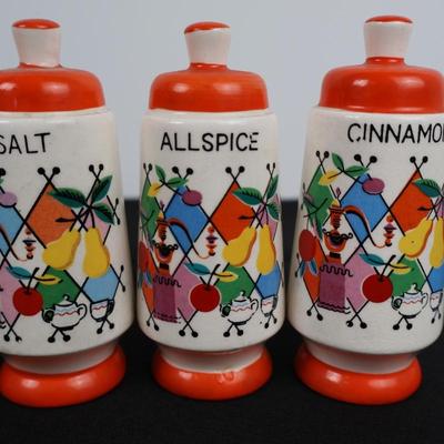 Vintage Spice Containers, Japan (6)