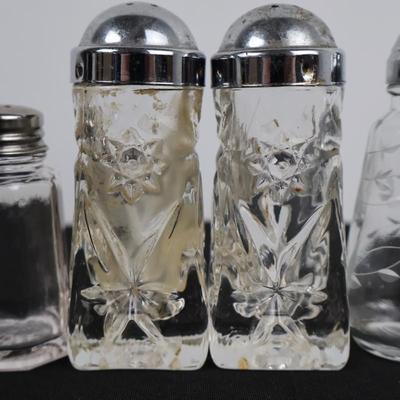 Glass Salt & Pepper Shakers (Lot 3)
