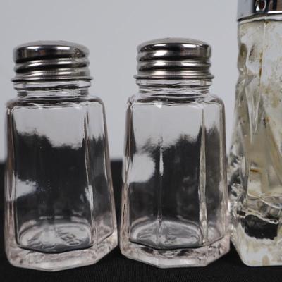 Glass Salt & Pepper Shakers (Lot 3)