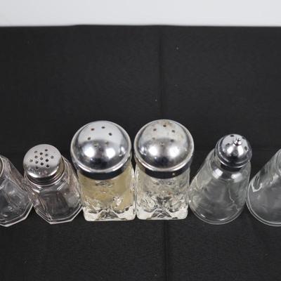 Glass Salt & Pepper Shakers (Lot 3)