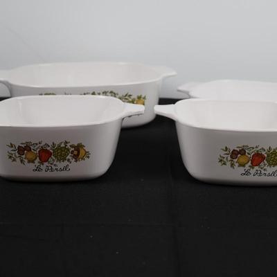 Corning Ware Casserol Dishes (4)