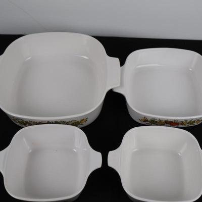 Corning Ware Casserol Dishes (4)