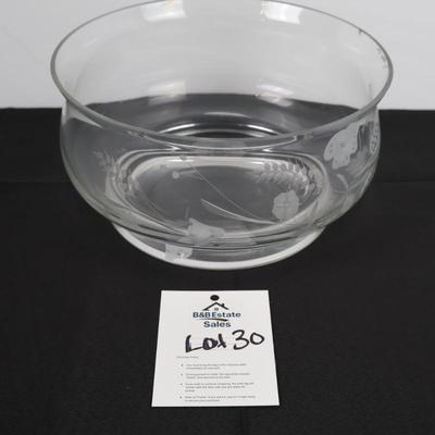Floral Etching Bowl