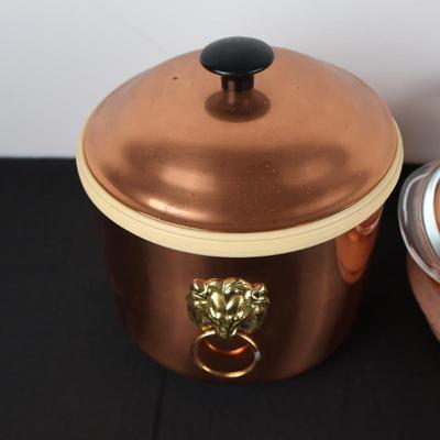 Coppercraft Pryrex Dish & Ice Bucket