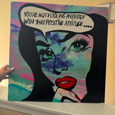 Original contemporary pop art painting by The Algerian Painter