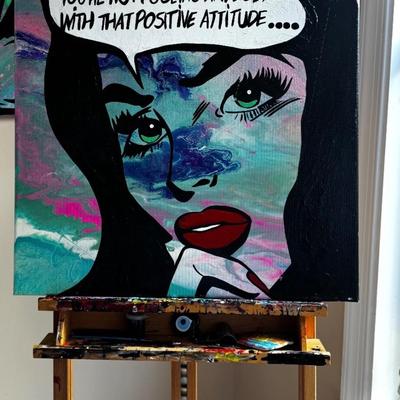 Original contemporary pop art painting by The Algerian Painter