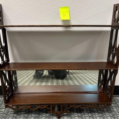 Sale Photo Thumbnail #77: Mid Century wall shelf with mirror