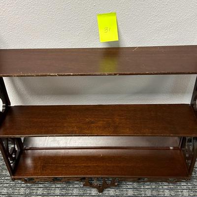 Sale Photo Thumbnail #78: Mid Century wall shelf with mirror