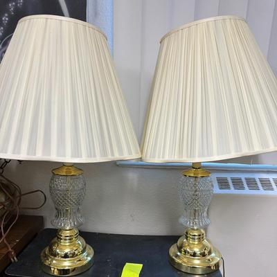 Sale Photo Thumbnail #83: Beautiful set of lamps
Brass & glass